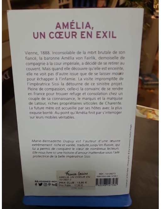 Amélia, un cœur en exil de Marie-Bernadette Dupuy