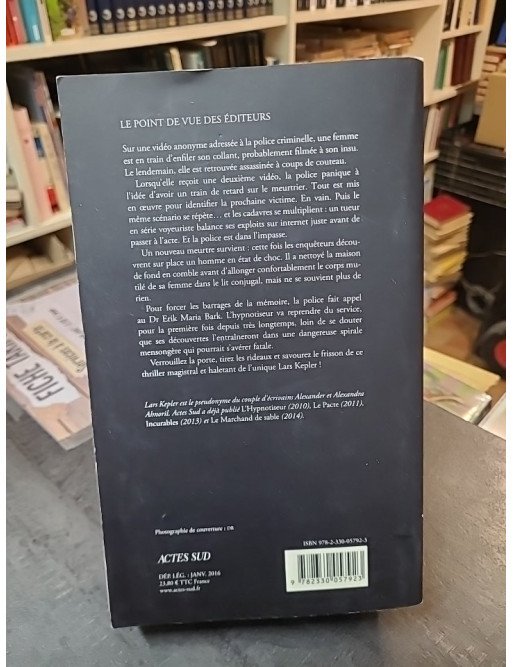 Désaxé de Lars Kepler : Thriller policier scandinave - Actes Noirs