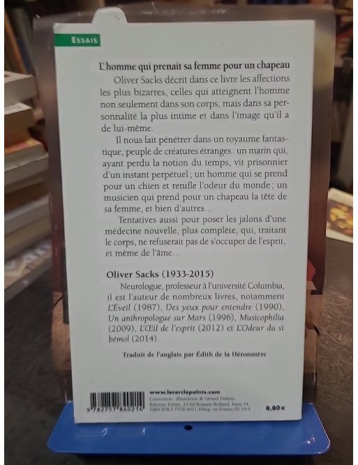 L'Homme qui prenait sa femme pour un chapeau et autres récits cliniques - Oliver Sacks