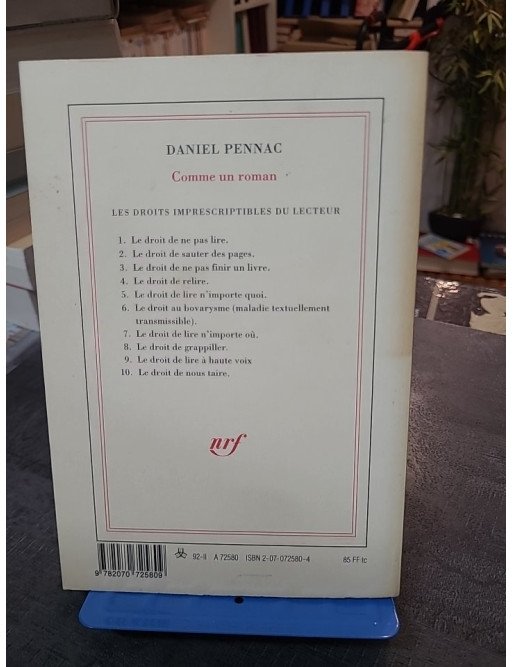 Comme un roman de Daniel Pennac