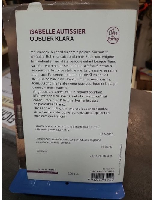 Oublier Klara Isabelle Autissier - Roman Captivant sur l'Histoire et la Mémoire au Nord du Cercle Polaire