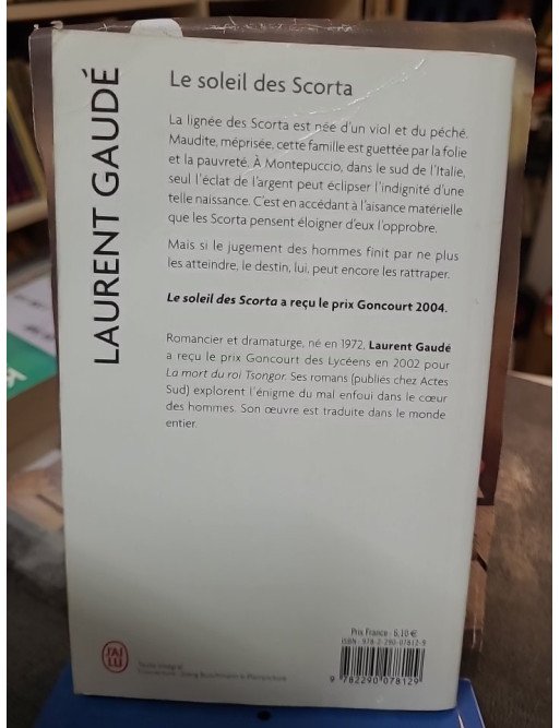 Le Soleil des Scorta Laurent Gaudé - Roman Prix Goncourt 2004, Chronique Familiale en Italie