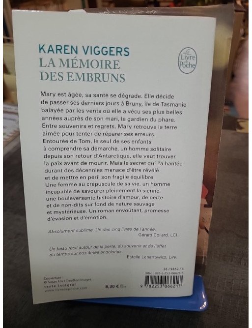 La Mémoire des embruns Karen Viggers - Roman Émouvant sur le Deuil, les Secrets et la Tasmanie Sauvage