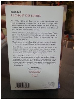 Le chant des esprits - Sarah Lark - Saga du Pays du Nuage Blanc, Nouvelle-Zélande et romance historique