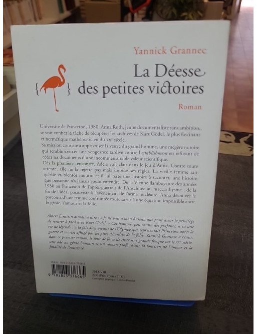 La déesse des petites victoires - Yannick Grannec (Prix des libraires 2013) : l'épopée d'un génie et d'un amour à Princeton