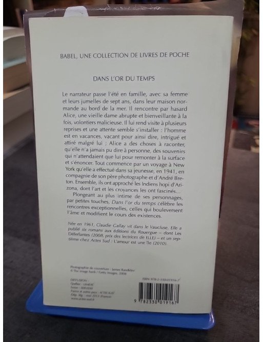 Dans L'Or Du Temps par Claudie Gallay - Roman d'une rencontre en Normandie et de la culture Hopi