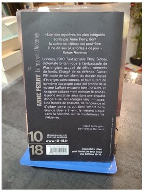 Le Manoir d'Alderney par Anne Perry - Nouvelle enquête policière historique
