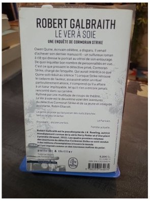 Le Ver à soie - Roman Policier de Robert Galbraith (Auteur de Harry Potter)
