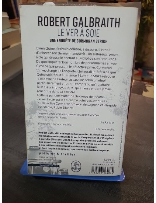 Le Ver à soie - Roman Policier de Robert Galbraith (Auteur de Harry Potter)