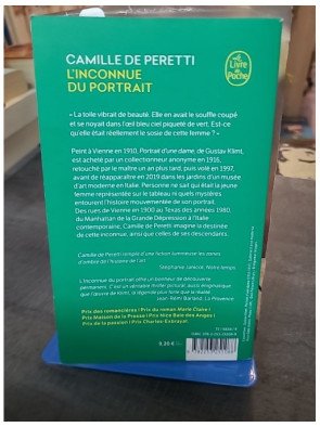 L'Inconnue du portrait : roman d'histoire d'art par Camille de Peretti (Prix Maison de la Presse)