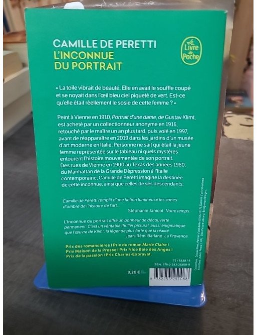 L'Inconnue du portrait : roman d'histoire d'art par Camille de Peretti (Prix Maison de la Presse)