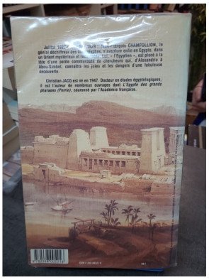 Champollion l'Égyptien : roman historique par Christian Jacq, spécialiste de l'Égypte antique