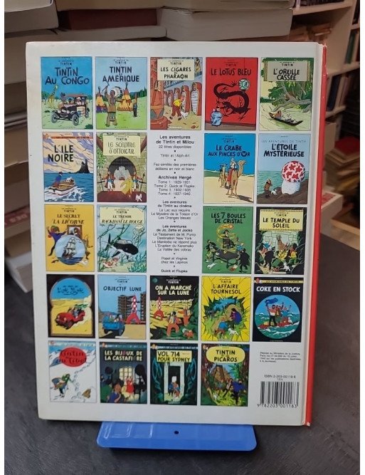 Les Aventures de Tintin Tome 19 - Coke en stock - Bande dessinée classique d'Hergé sur le trafic d'esclaves
