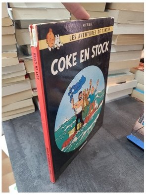 Les Aventures de Tintin Tome 19 - Coke en stock - Bande dessinée classique d'Hergé sur le trafic d'esclaves