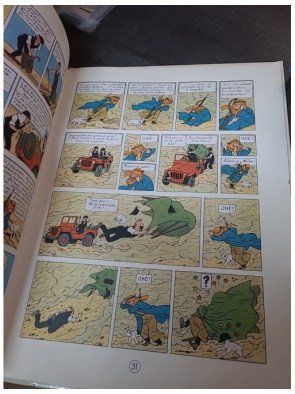 Tintin au pays de l'or noir par Hergé - Aventure BD et crise pétrolière au Moyen-Orient