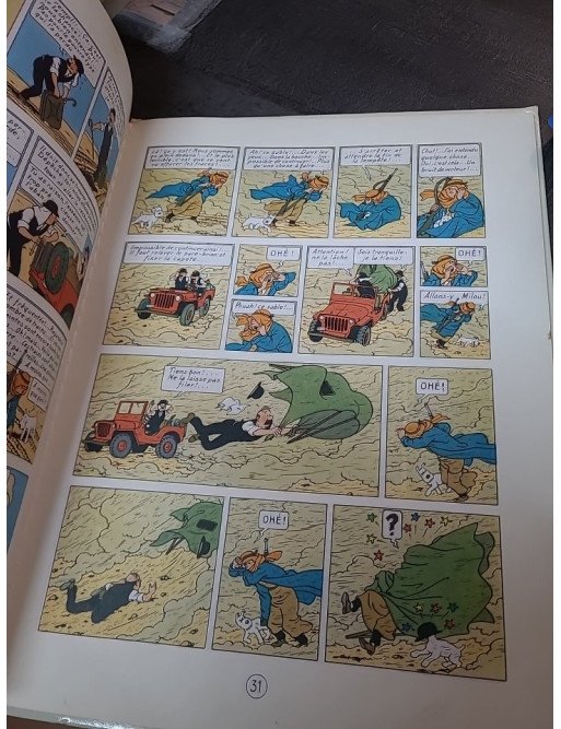 Tintin au pays de l'or noir par Hergé - Aventure BD et crise pétrolière au Moyen-Orient