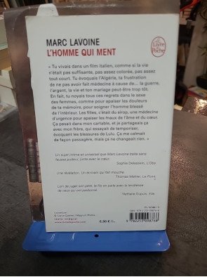 L'Homme qui ment, récit intime par Marc Lavoine