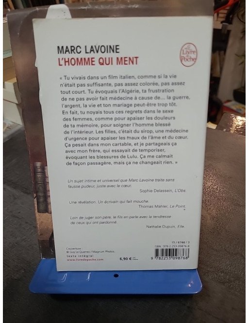 L'Homme qui ment, récit intime par Marc Lavoine