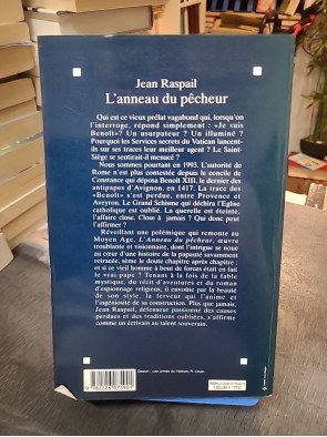 L'Anneau du pêcheur - Roman politique et historique par Jean Raspail (Prix Maison de la Presse 1995)