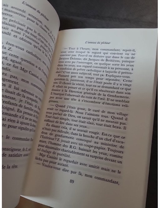 L'Anneau du pêcheur - Roman politique et historique par Jean Raspail (Prix Maison de la Presse 1995)