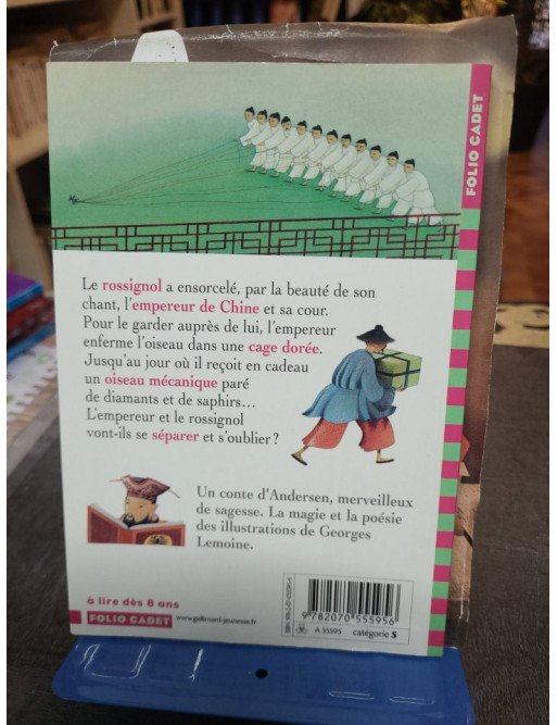 Le Rossignol de l'empereur de Chine : Un conte d'Andersen, Folio Cadet illustré par Georges Lemoine