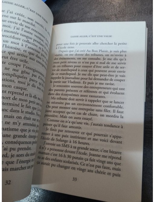 Laisse aller, c'est une valse - Roman de Delphine Plisson sur les relations et la vie quotidienne