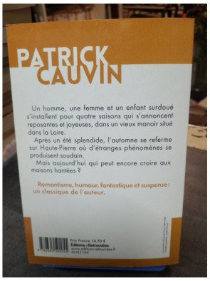 Haute-pierre - Roman de Patrick Cauvin mélangeant romantisme, fantastique et suspense