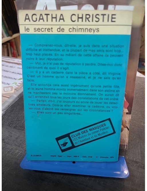 Le Secret de Chimneys, le roman d'espionnage d'Agatha Christie au manoir anglais.