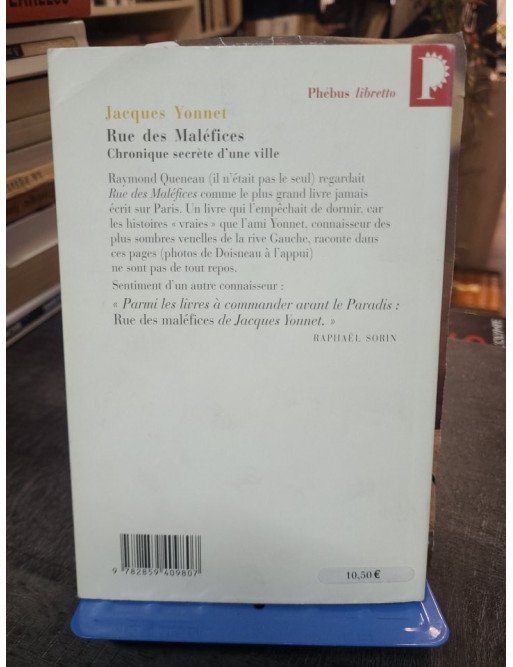 Rue des maléfices - Chronique secrète d'une ville - Jacques Yonnet