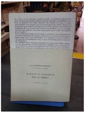 Science et bonheur des hommes - Louis Leprince-Ringuet