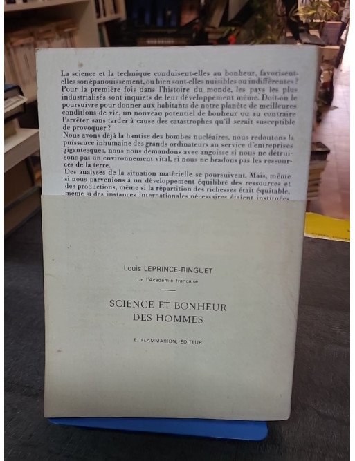 Science et bonheur des hommes - Louis Leprince-Ringuet