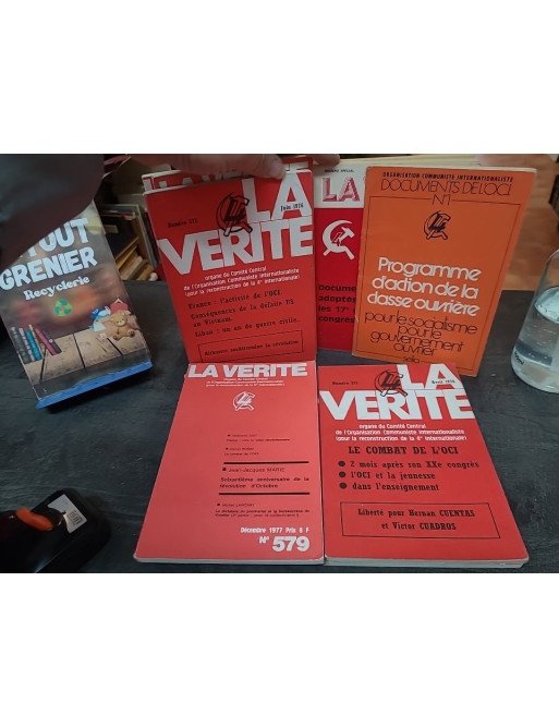 Lot de documents communistes - Cahiers du Marxisme L'Agonie du Capitalisme et les taches de la IVe Internationale