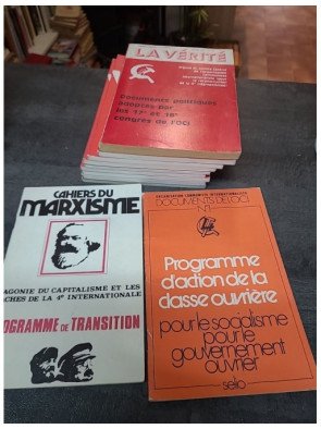 Lot de documents communistes - Cahiers du Marxisme L'Agonie du Capitalisme et les taches de la IVe Internationale