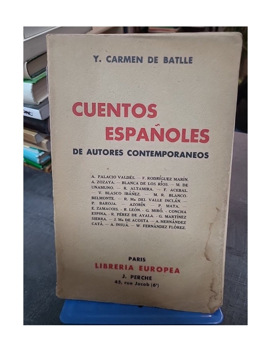 Cuentos Espanoles De Autores Contemporaneos Camen De Batlle Y.