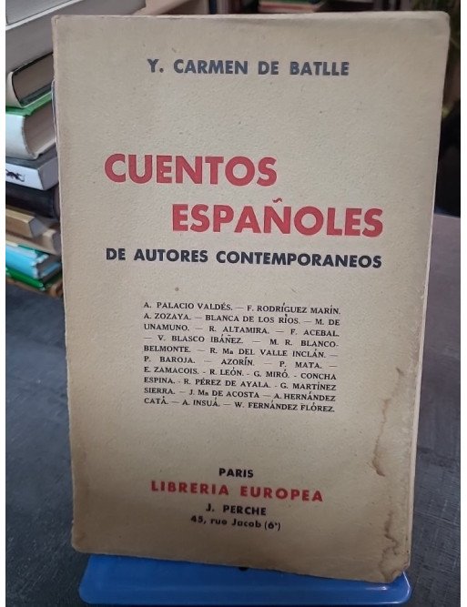 Cuentos Espanoles De Autores Contemporaneos Camen De Batlle Y.