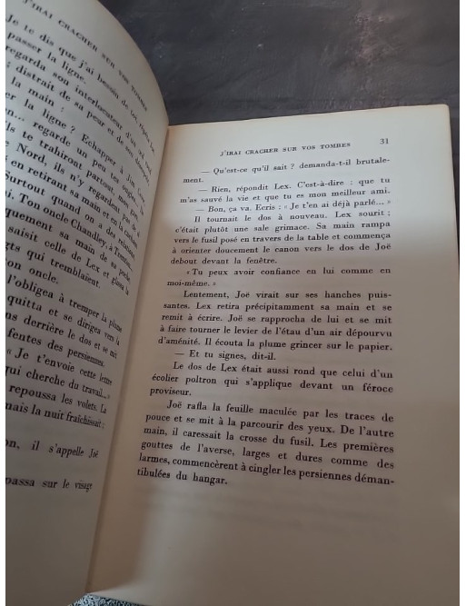 J'irai cracher sur vos tombes par Boris Vian, un roman choc qui dénonce le racisme américain