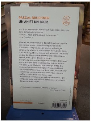 Un an et un jour - Roman fantastique et philosophique de Pascal Bruckner (Le Livre de Poche)