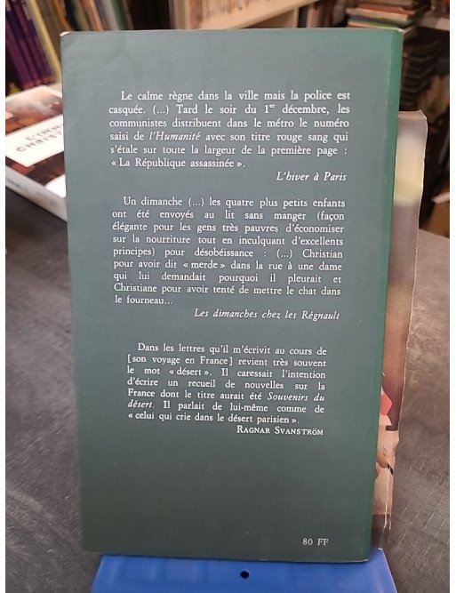 Printemps français suivi de Poèmes satiriques et lettres - Stig Dagerman, reportages et littérature suédoise