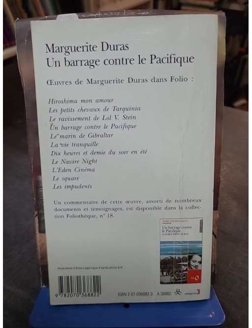 Un barrage contre le Pacifique de Marguerite Duras | Roman autobiographique Folio (1978) sur la lutte coloniale