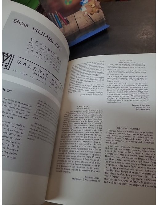 Forces Nouvelles, 1935-1939 - Heraut, Humblot, Jannot, Lasne, Pellan, Rohner, Tal-coat