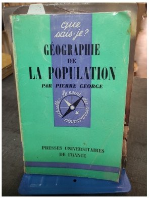 Géographie de la population - Pierre George