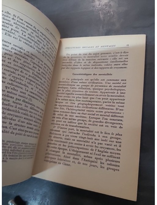 Les Mentalités - Gaston Bouthoul