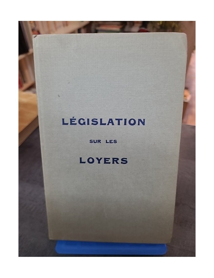 Législation sur les loyers –1962