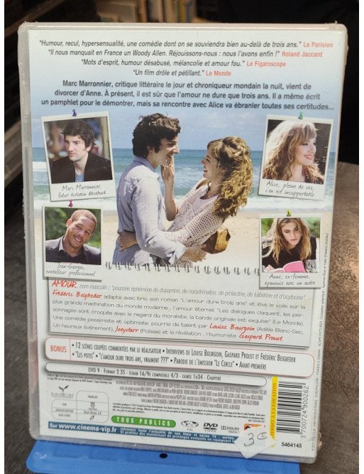 L'Amour dure trois ans (DVD)