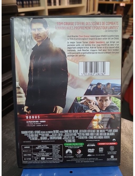 Jack Reacher - Never Go Back (DVD)