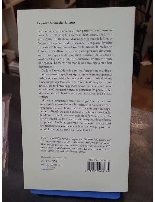 Les Bourgeois - Alice Ferney