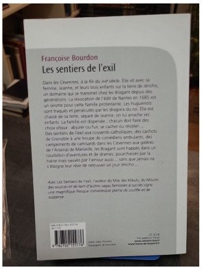 Les Sentiers de l'exil de Françoise Bourdon