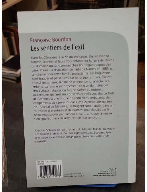 Les Sentiers de l'exil de Françoise Bourdon