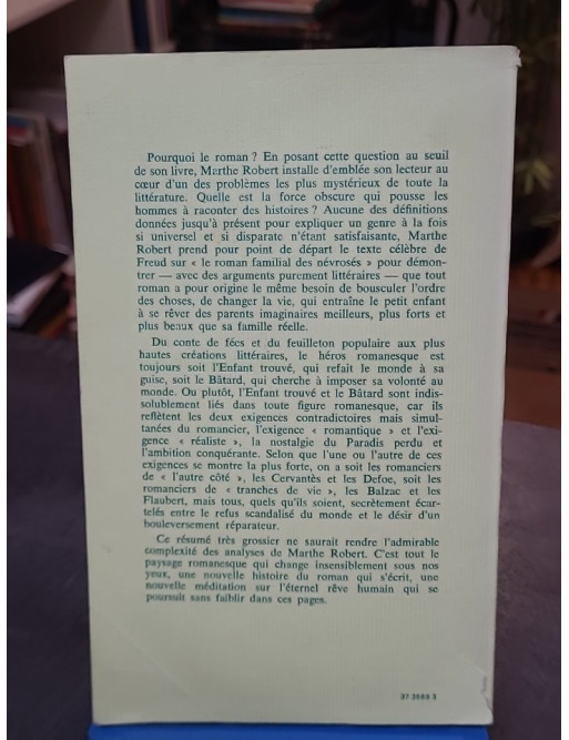 Roman des origines et origines du roman de Marthe Robert