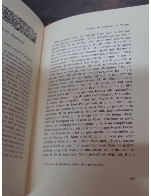 Lettres choisies de Madame la Marquise de Sévigné